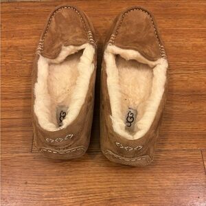 UGG Tan Suede Moccasin Slippers
